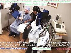 $CLOV Eliza Shield’s New Student Gyno Exam By Doctor Tampa