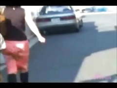 Undressing women on street L7