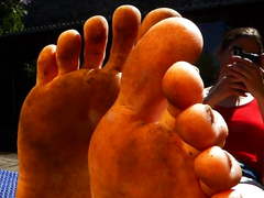 Rude German Girl with Dirty Feet Ignore You