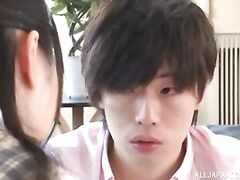 Playful hottie Arisa Misato shows off her tits and pussy.
